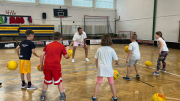 Trénink basketbalové přípravky